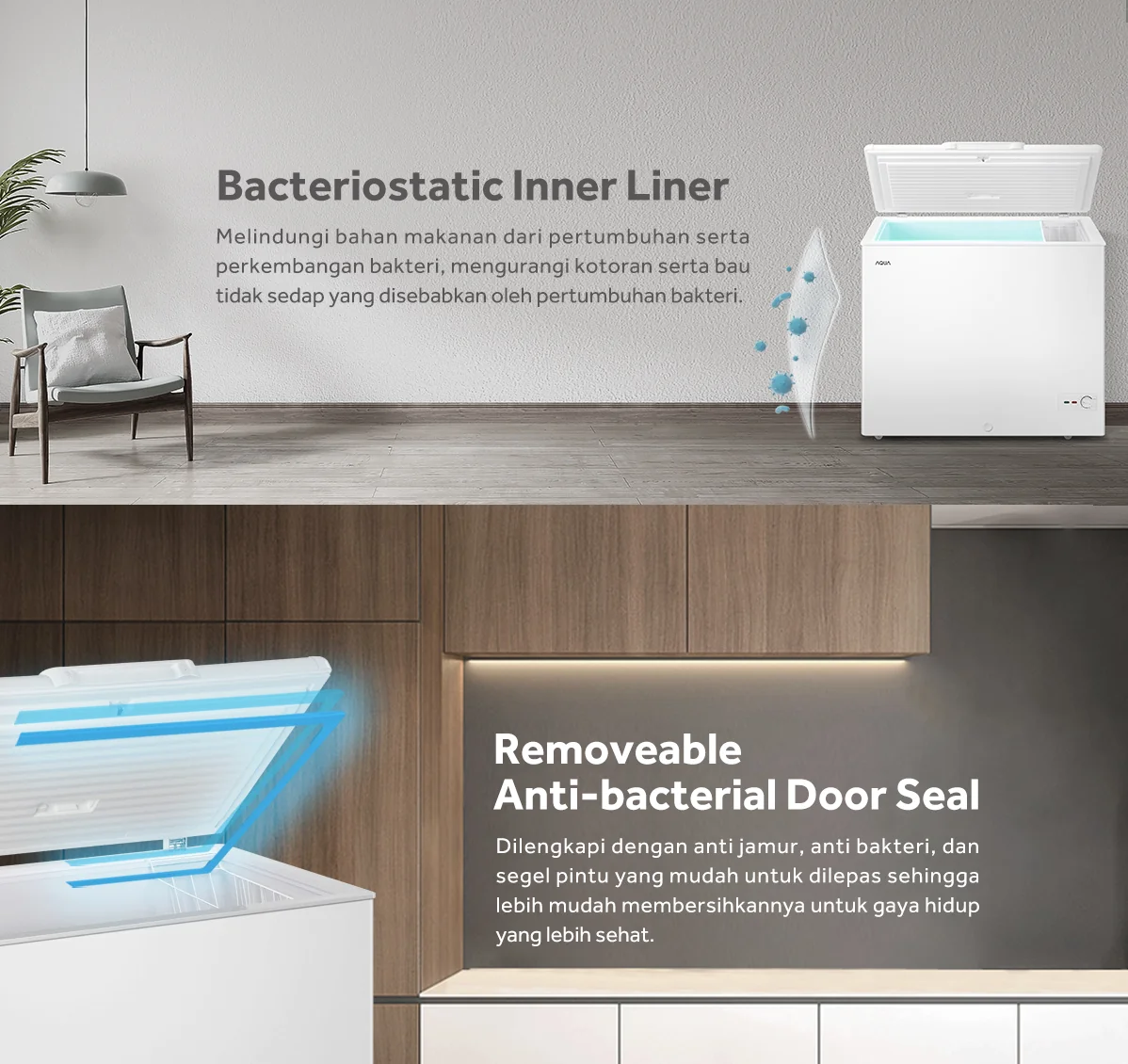 CHEST FREEZER AQUA Elektronik AQF-220HC